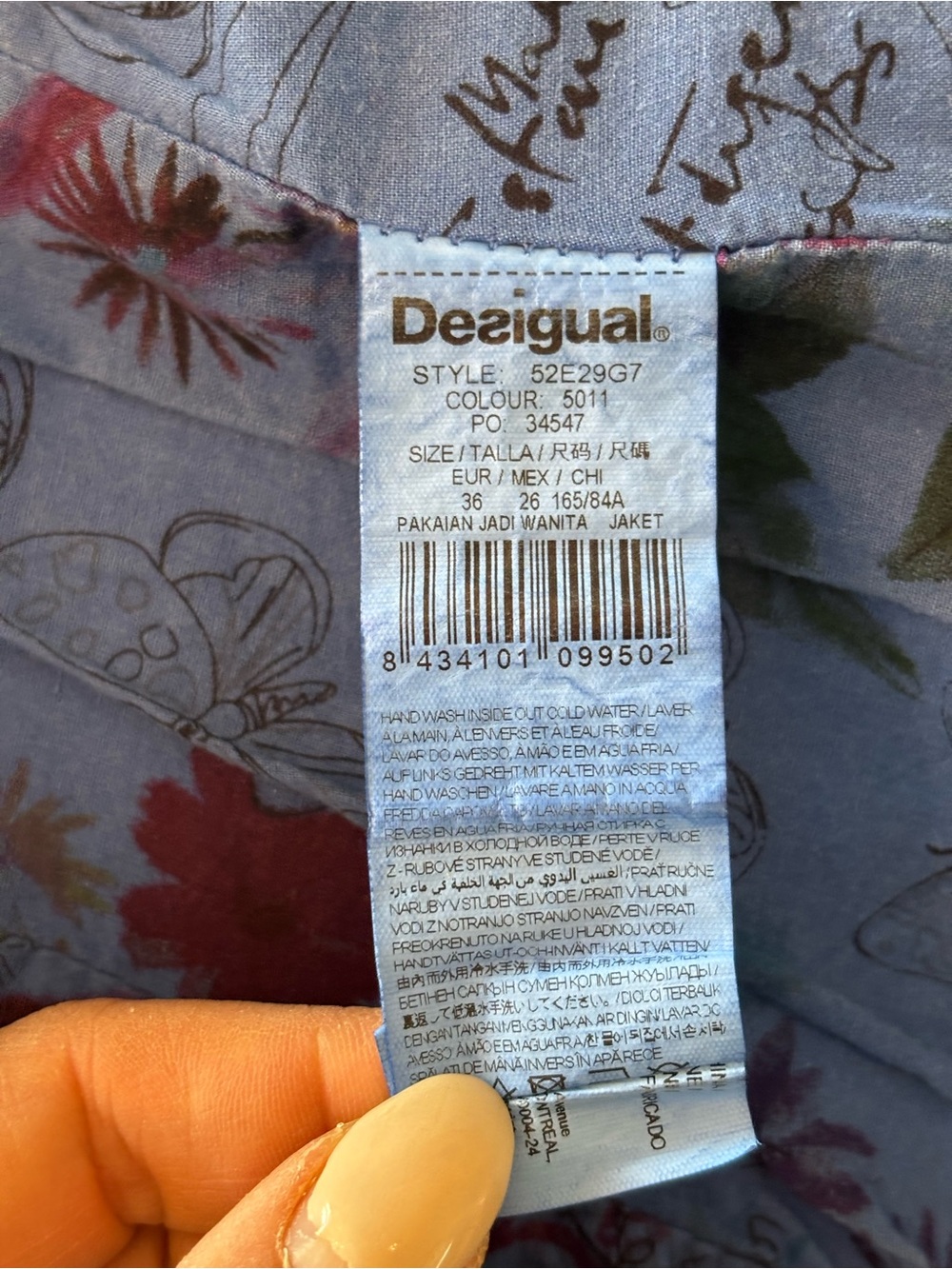 DESIGUAL, collared embroidered jacket! - Picture 6 of 15